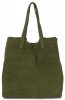 Kožené kabelka shopper bag Vittoria Gotti zelená V205454